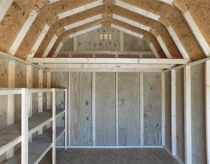 Lofted barn interior