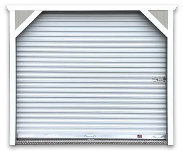 Old Hickory 8x7 garage door with white trim