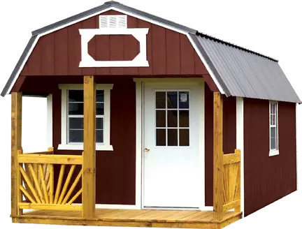 Exterior add-on lofted barn shed